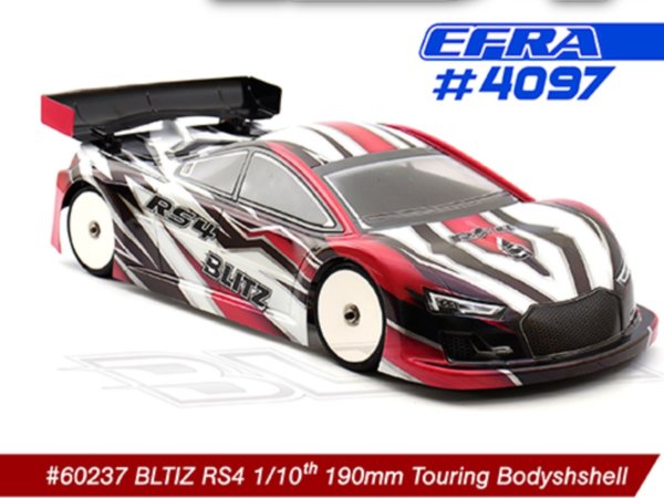 BLITZ RS4 1/10 EFRA 4097 (190mm) (0.7mm/0,5mm/0,4mm) Standard Bodyshell